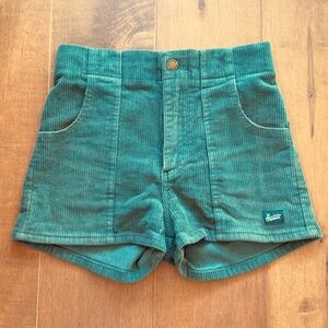 Hammies Womens Cord Shorts Green 26